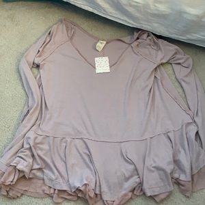 NWT Free People Mauve Long Sleeve